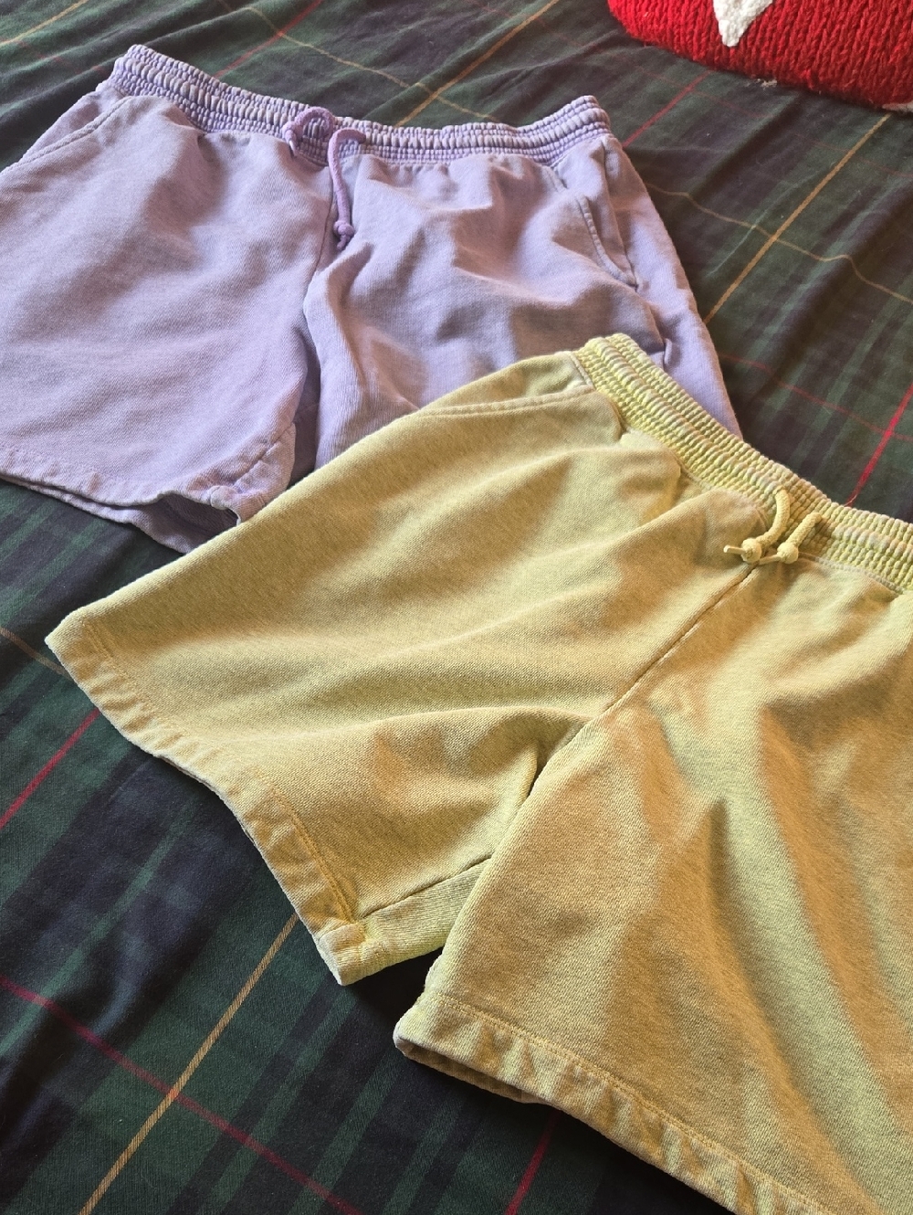 2 Pair Men's French Terry 6.5" Inseam Shorts